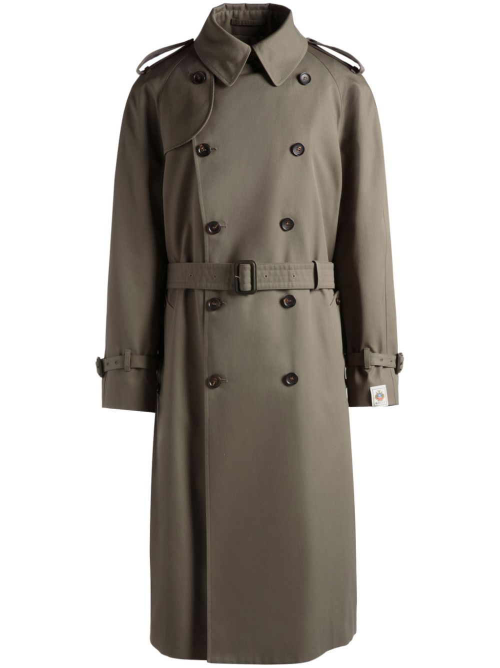 Bally double-breasted trench coat - Green von Bally