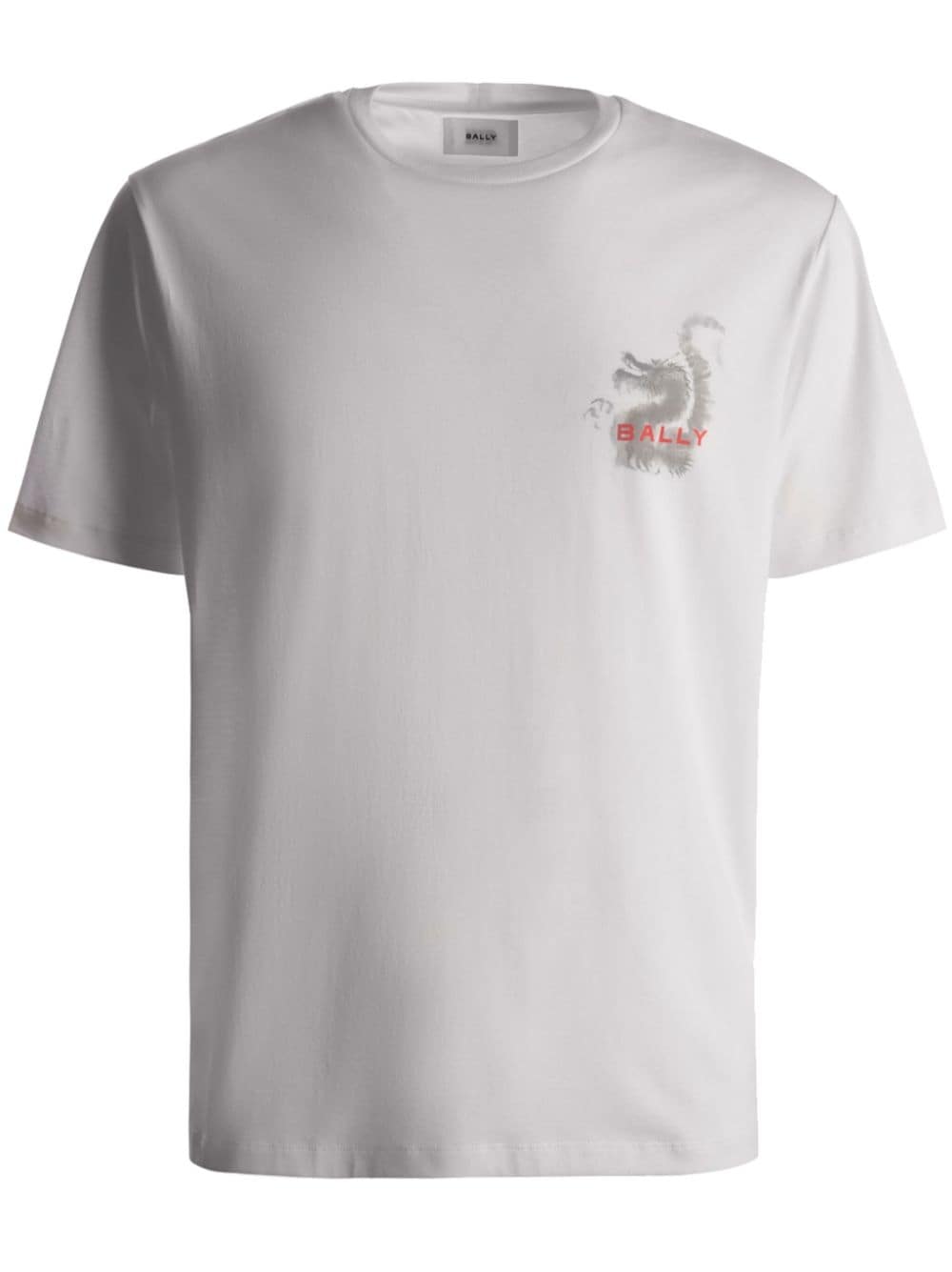 Bally dragon-print organic cotton T-shirt - White von Bally