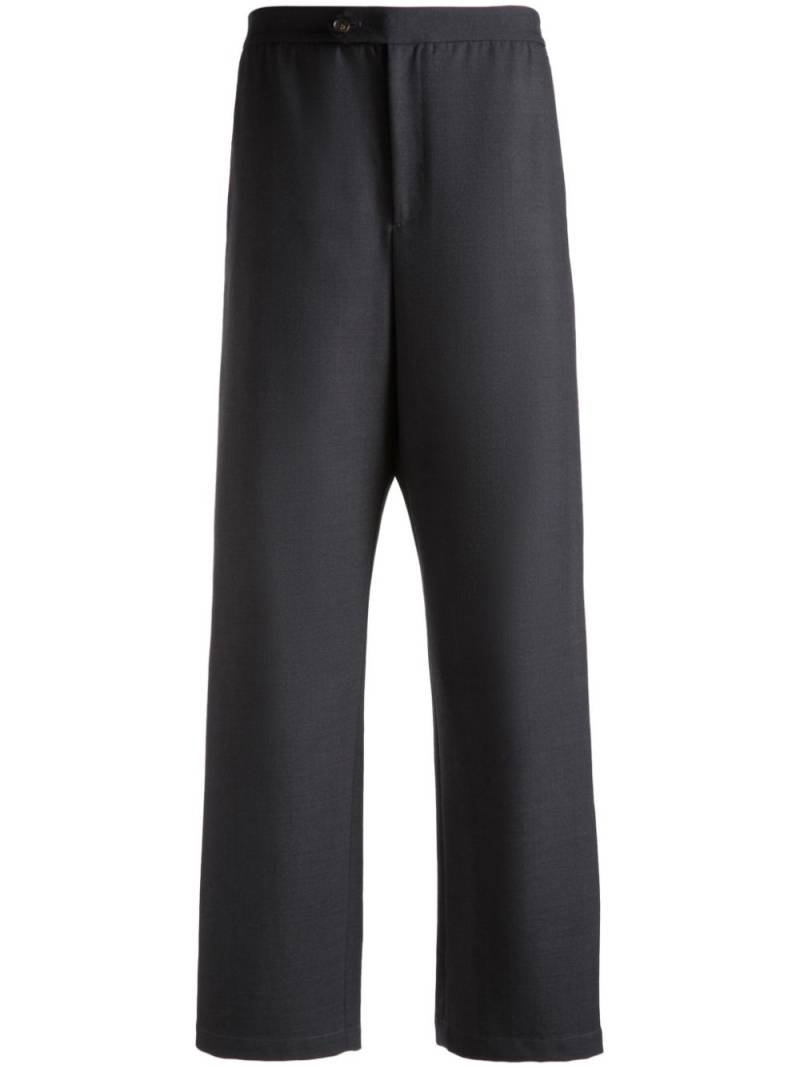 Bally elasticated-waist straight-leg trousers - Grey von Bally