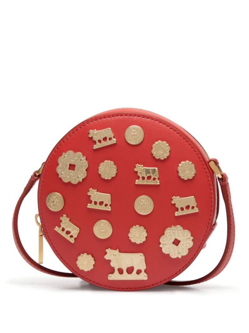 Bally embellished leather shoulder bag - Red von Bally