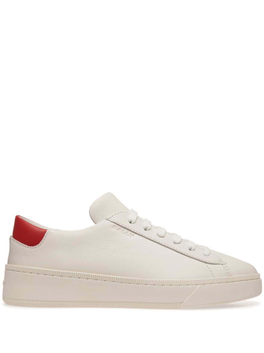 Bally embossed-logo leather sneakers - White von Bally