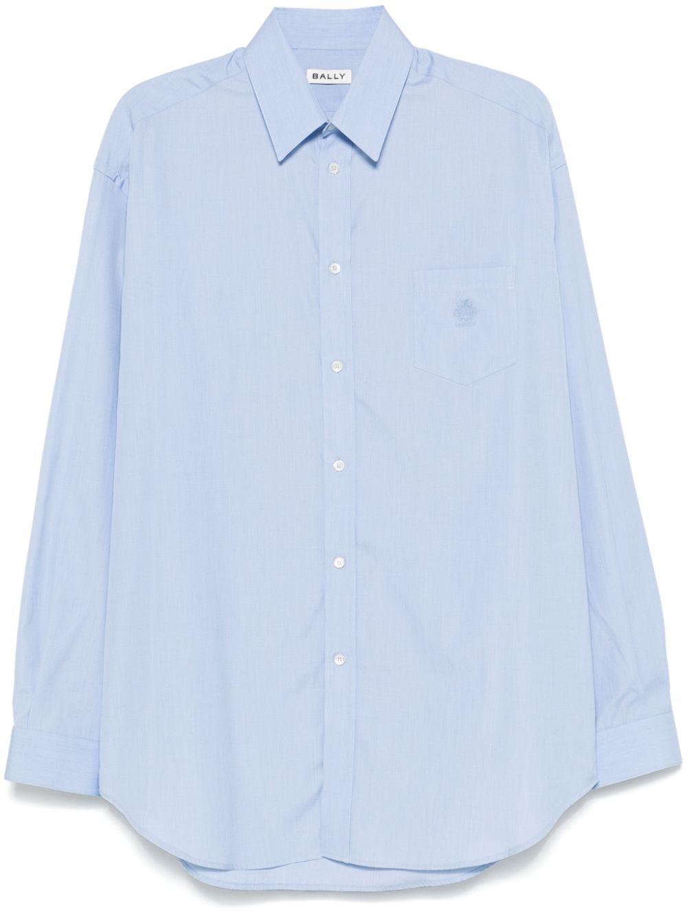 Bally embroidered-logo shirt - Blue von Bally