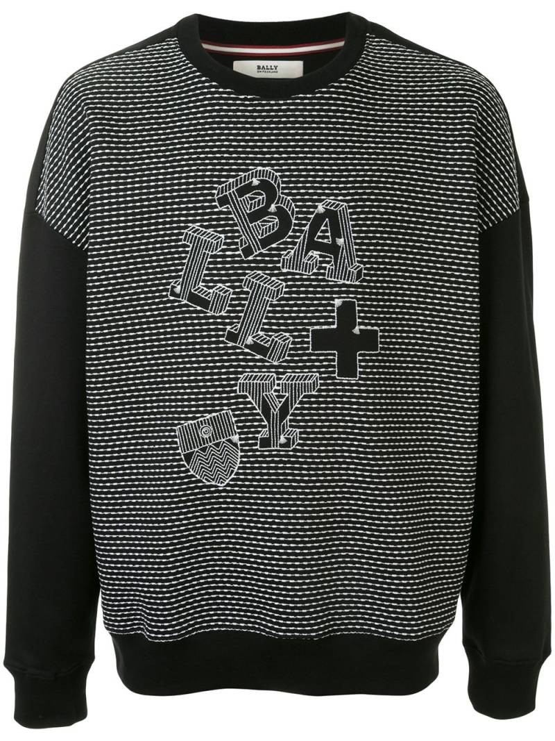 Bally embroidered sweatshirt - Black von Bally