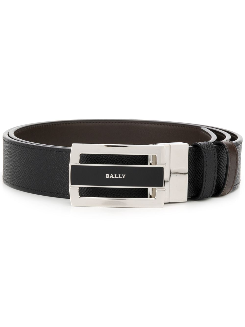 Bally engraved logo belt - Black von Bally