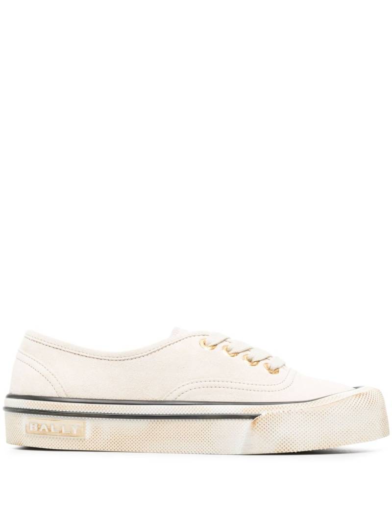 Bally faded suede low-top sneakers - Neutrals von Bally