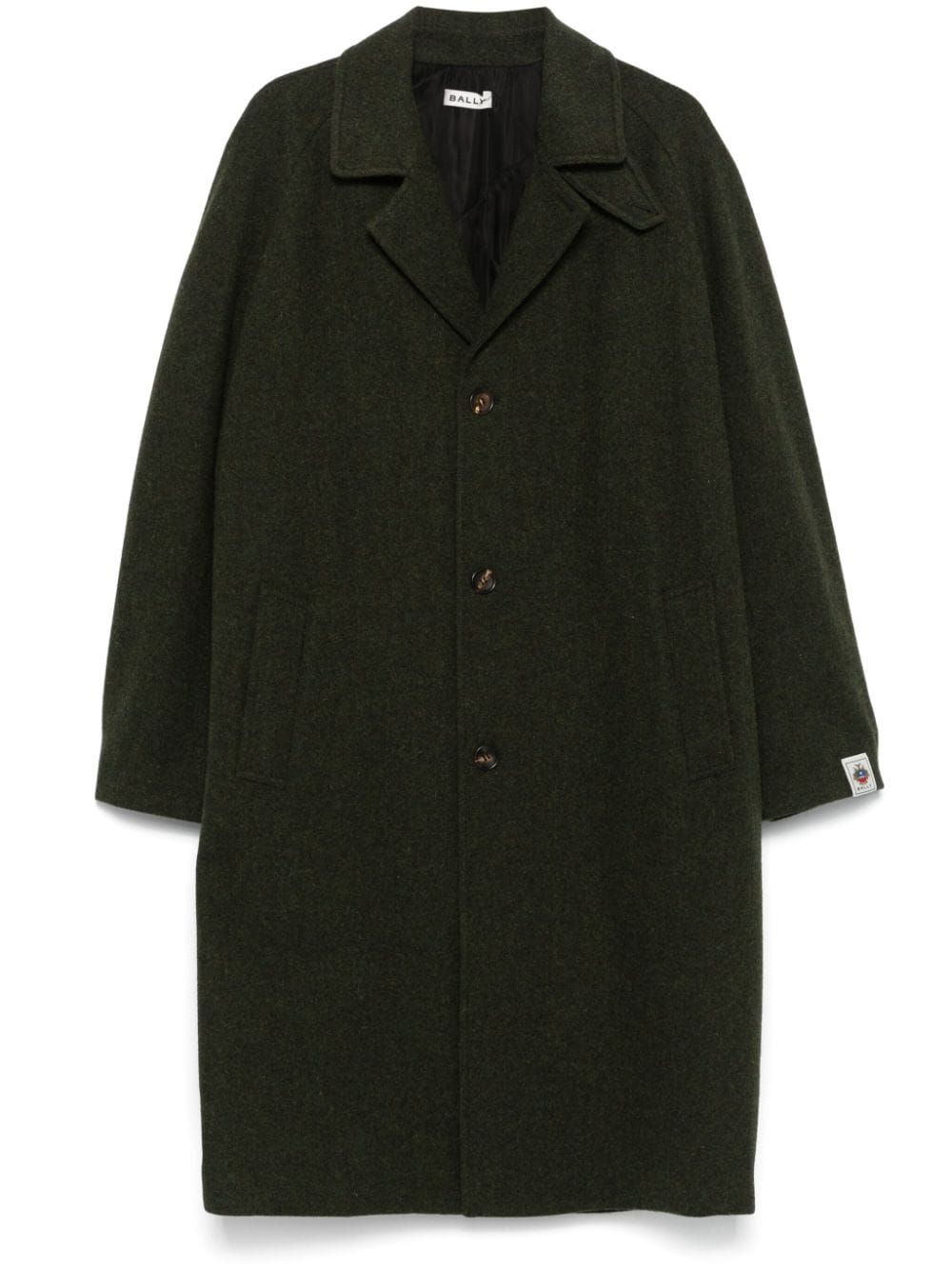 Bally felted-finish coat - Green von Bally