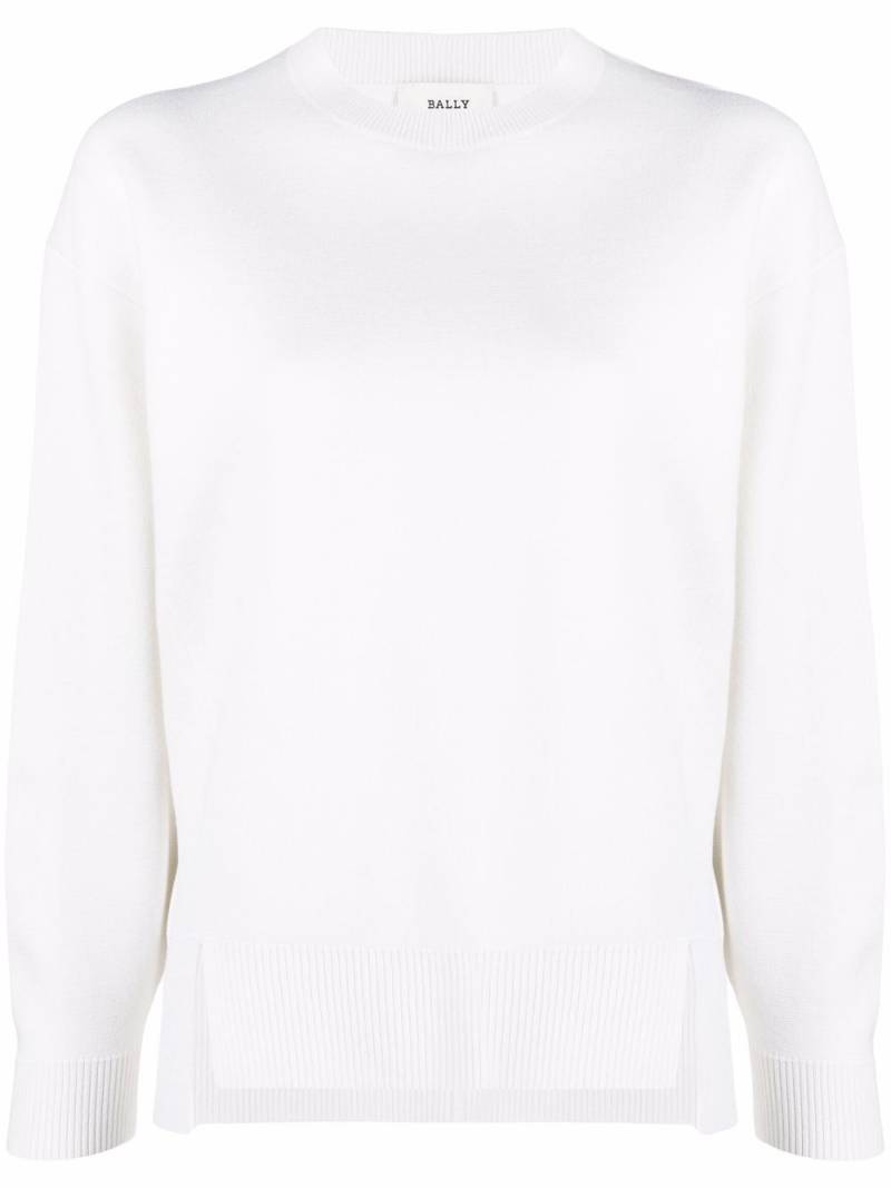 Bally front-slit detail jumper - White von Bally