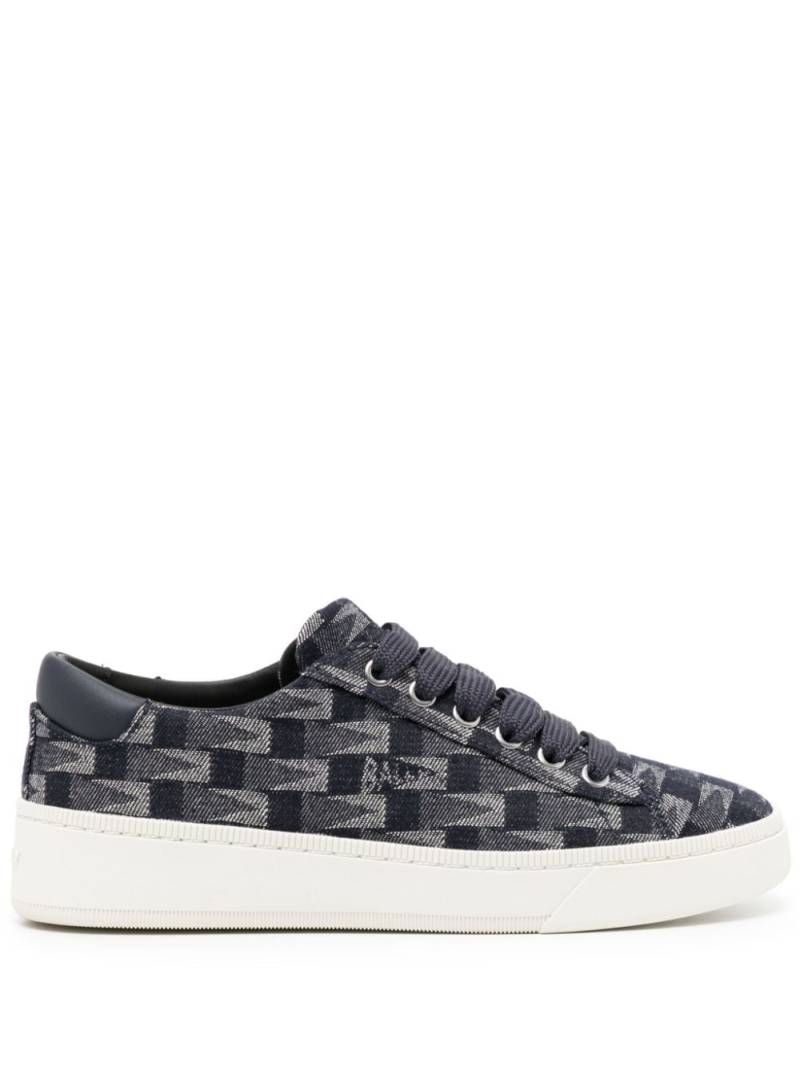 Bally geometric-print leather sneakers - Blue von Bally