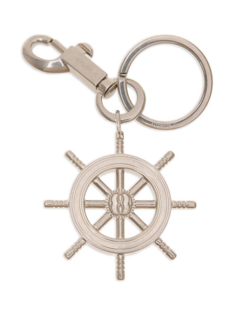 Bally helm-charm metal keyring - Silver von Bally