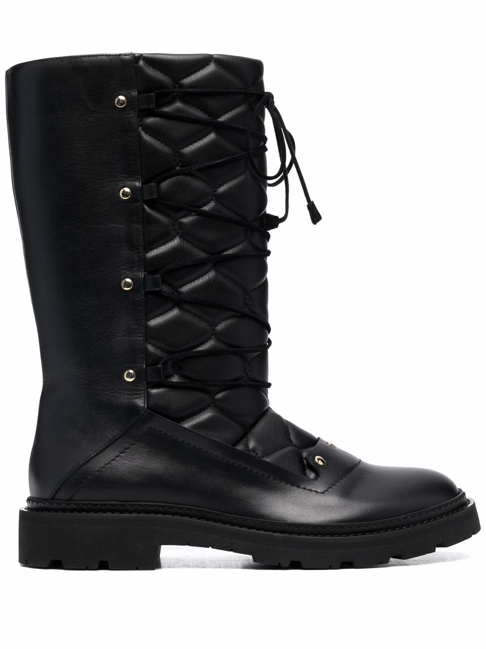 Bally lace-up leather boots - Black von Bally