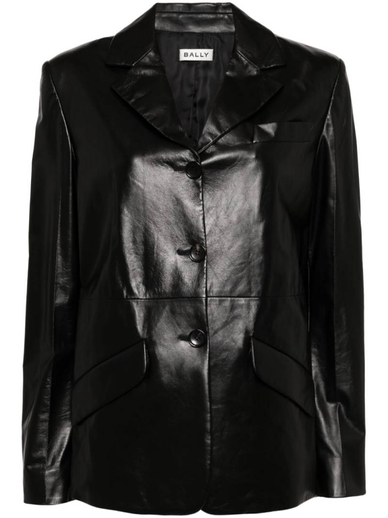 Bally leather blazer - Black von Bally