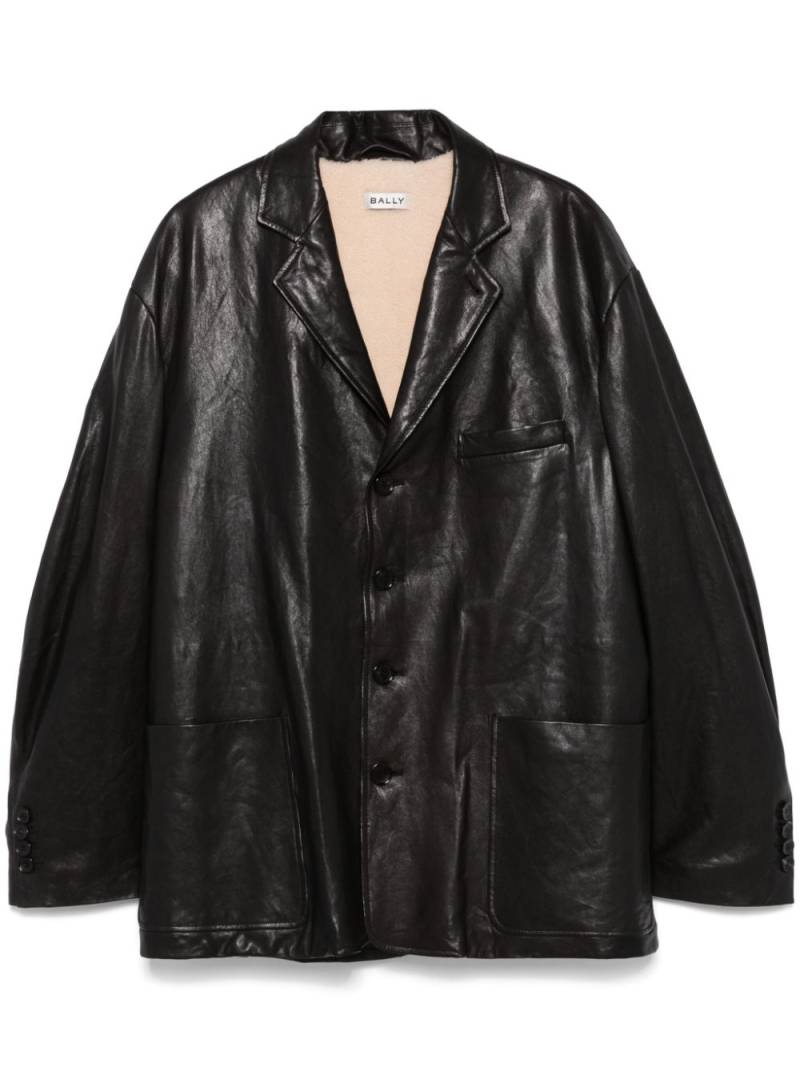 Bally leather blazer - Black von Bally