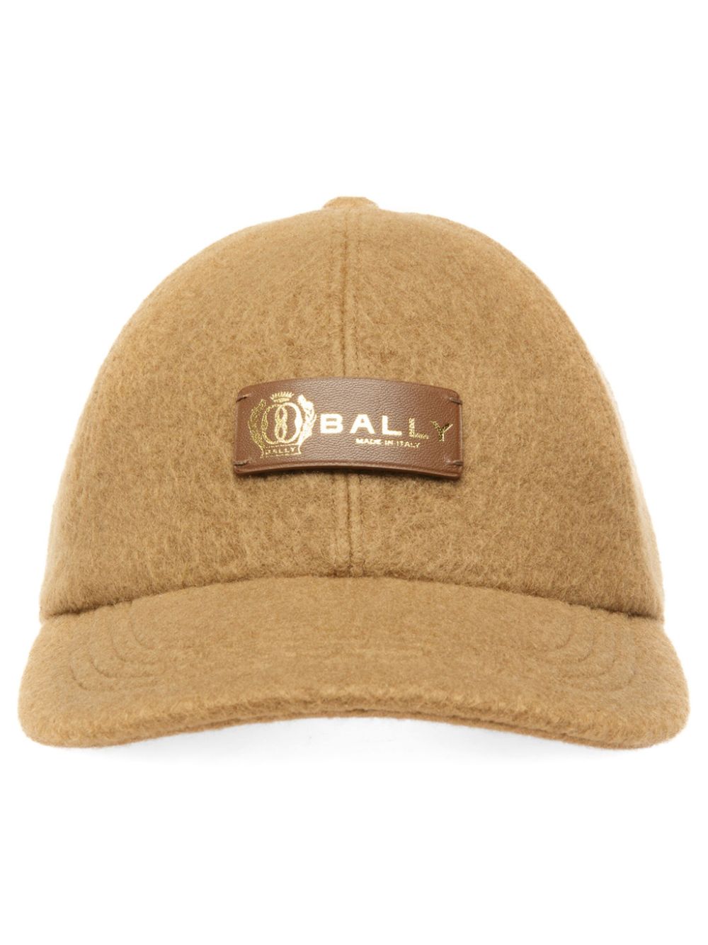 Bally logo-appliqué felted baseball cap - Brown von Bally