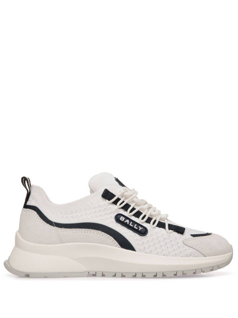 Bally logo-appliqué lace-up sneakers - White von Bally