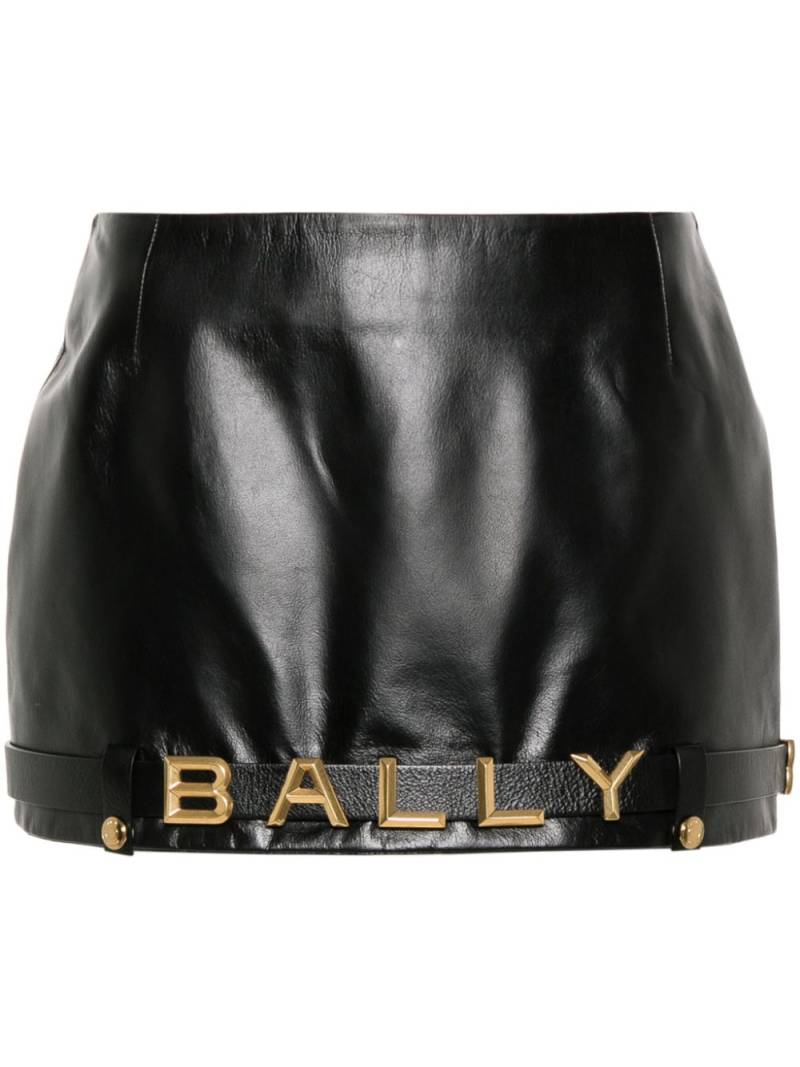 Bally logo-embellished belted miniskirt - Black von Bally