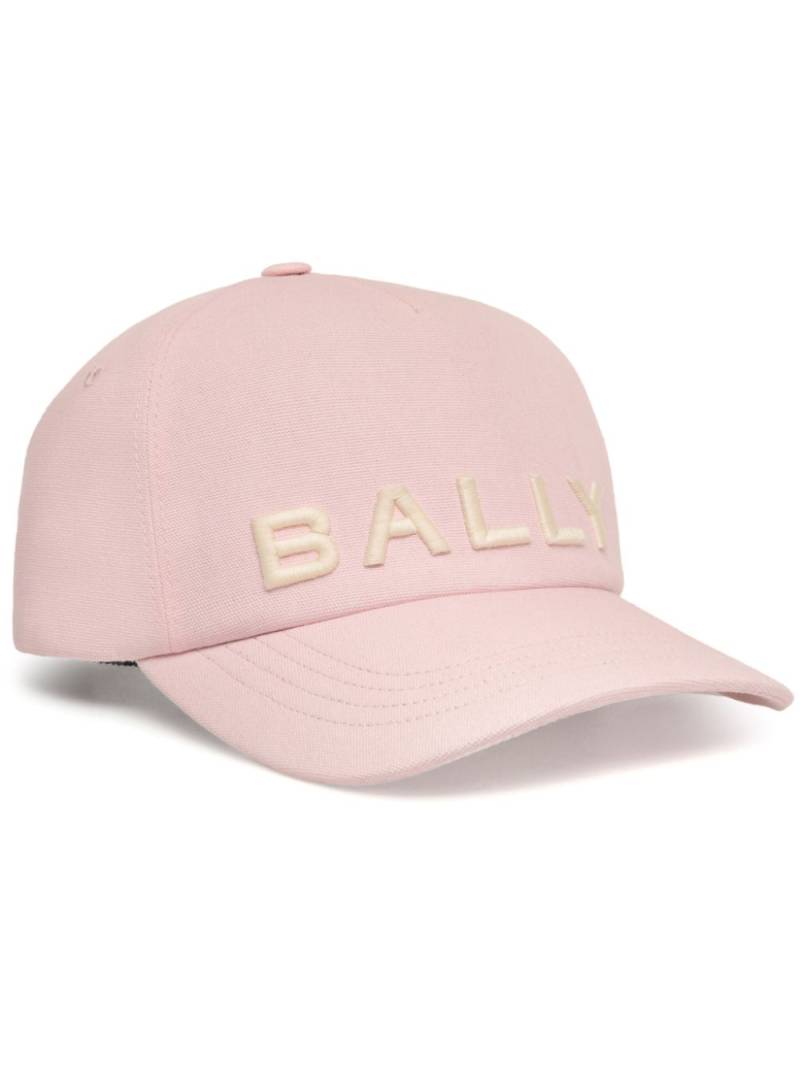 Bally logo-embroidered cotton baseball cap - Pink von Bally