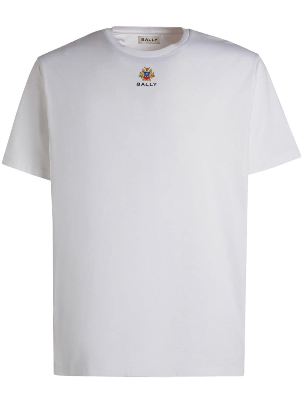 Bally logo-embroidered crew-neck T-shirt - White von Bally
