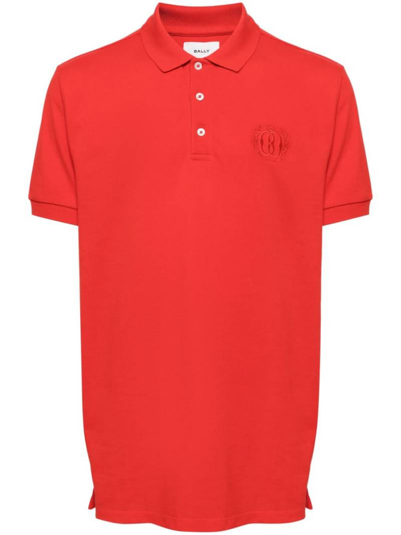 Bally logo-embroidered organic cotton polo shirt von Bally