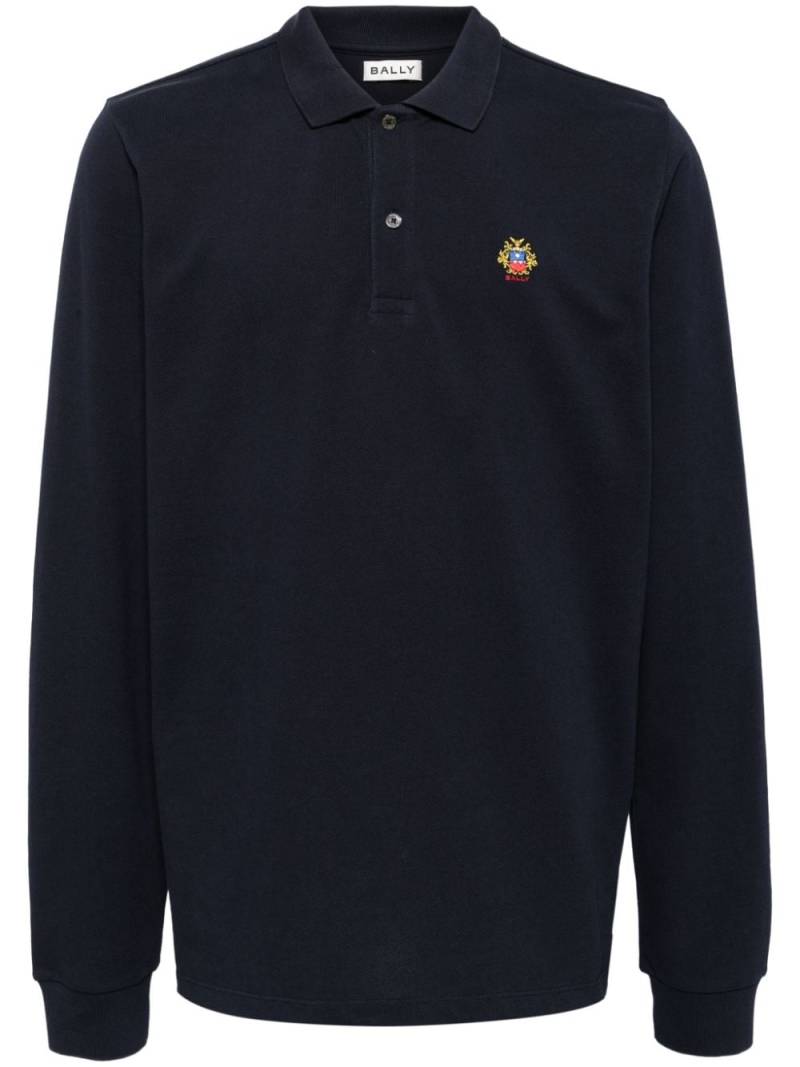 Bally logo-embroidered polo shirt - Blue von Bally