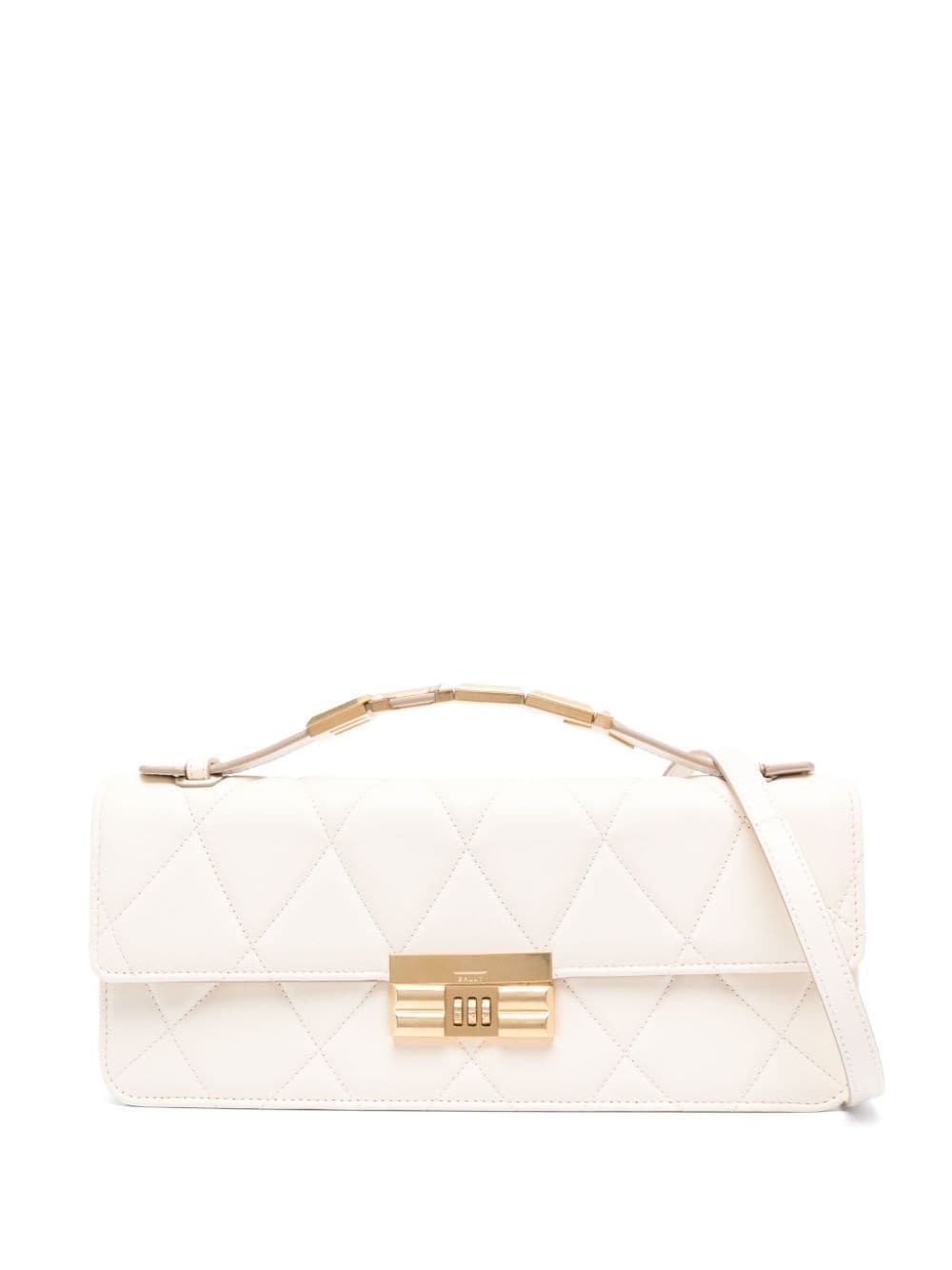 Bally logo-lettering quilted bag - White von Bally