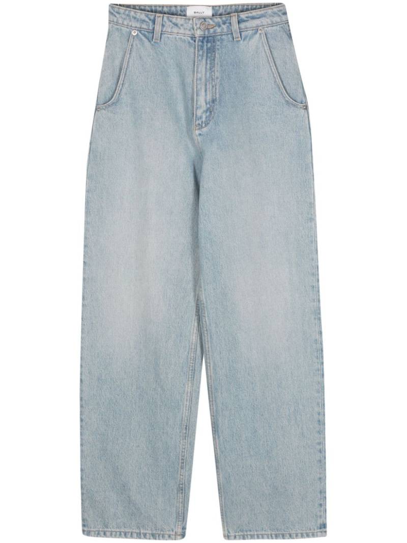 Bally logo-patch straight jeans - Blue von Bally