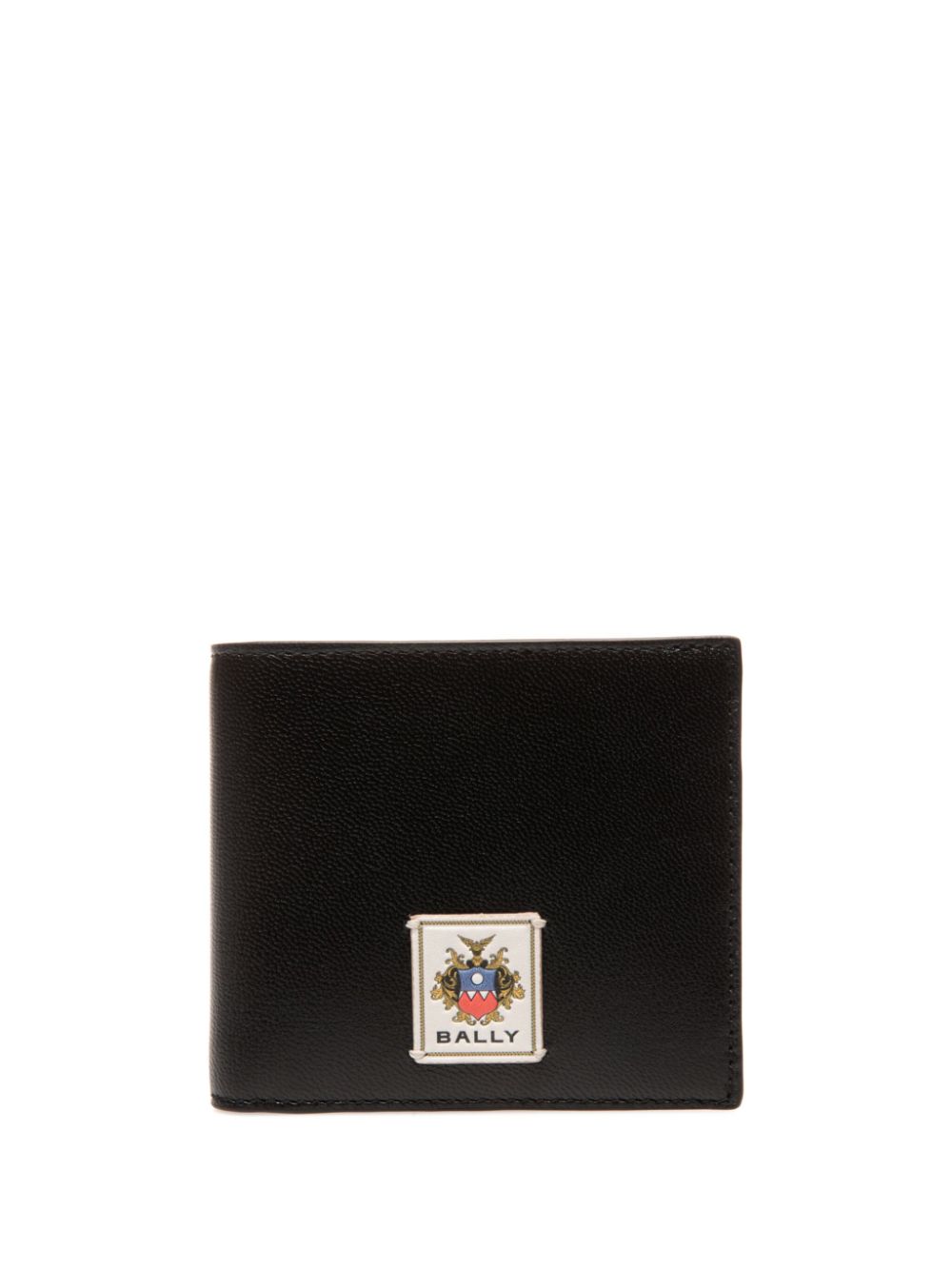 Bally logo-patch wallet - Black von Bally