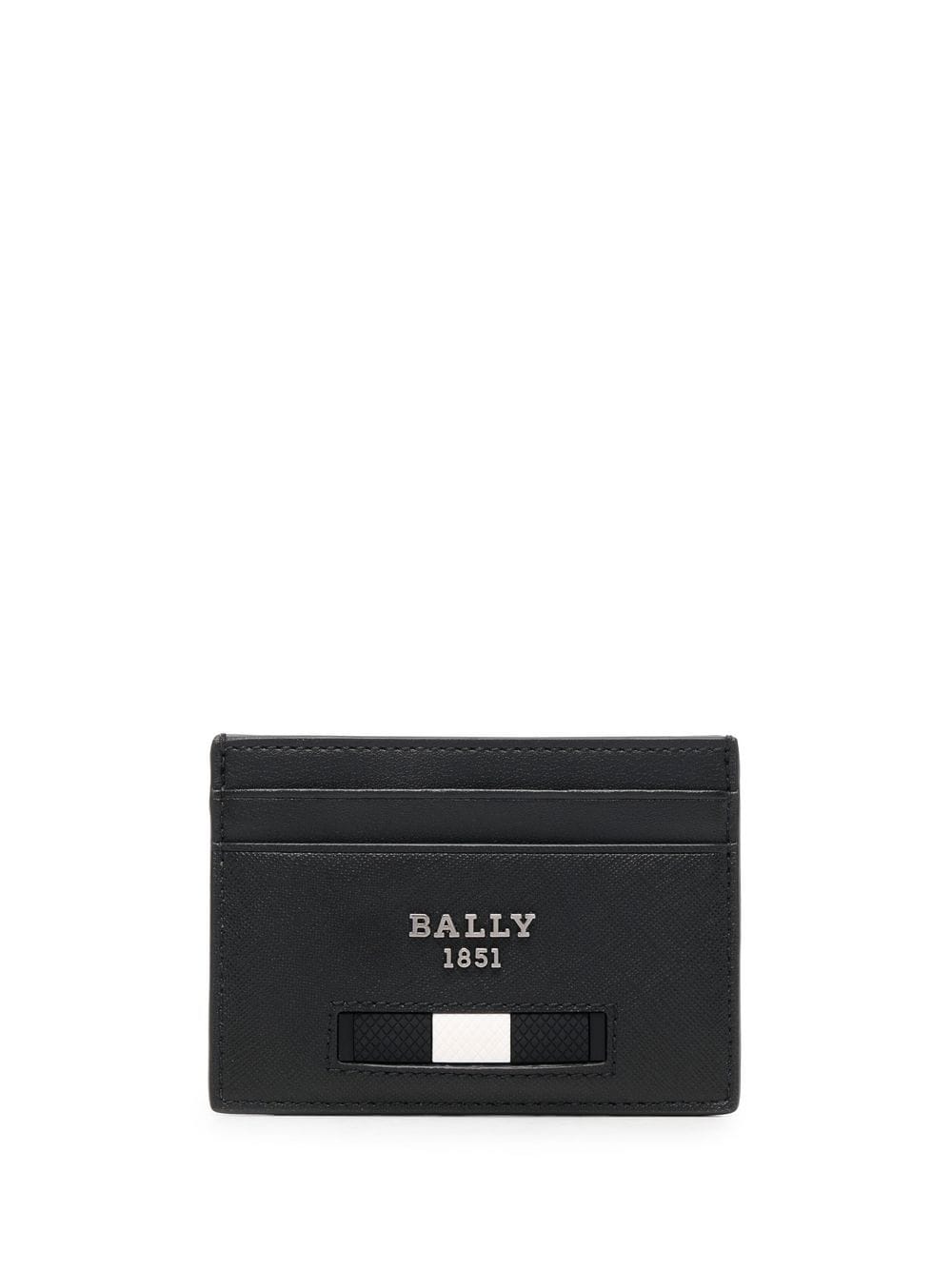 Bally logo plaque cardholder - Black von Bally