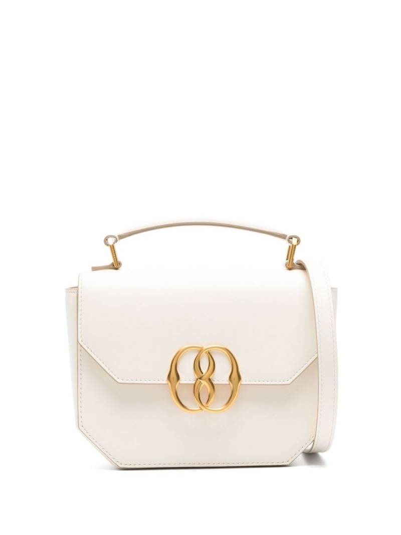 Bally logo-plaque leather crossbody bag - White von Bally