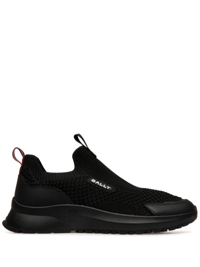 Bally logo-plaque slip-on sneakers - Black von Bally