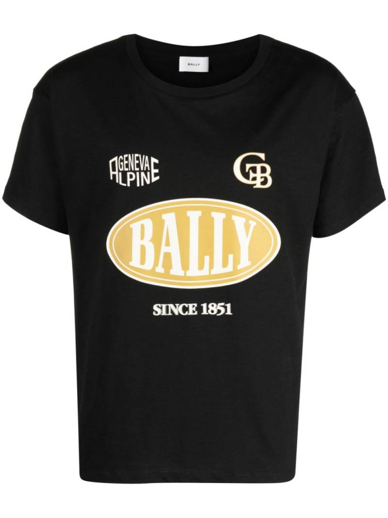 Bally logo-print cotton T-shirt - Black von Bally