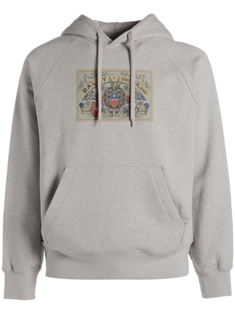 Bally logo-print hoodie - Grey von Bally