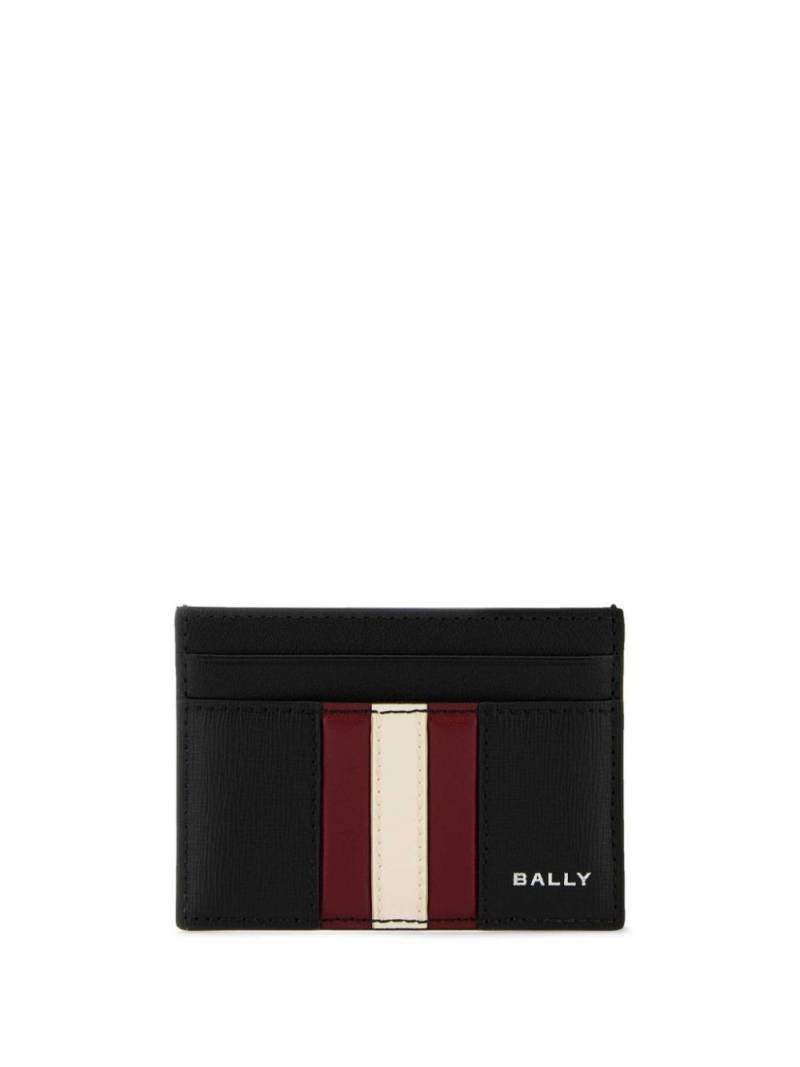 Bally logo-print leather card holder - Black von Bally