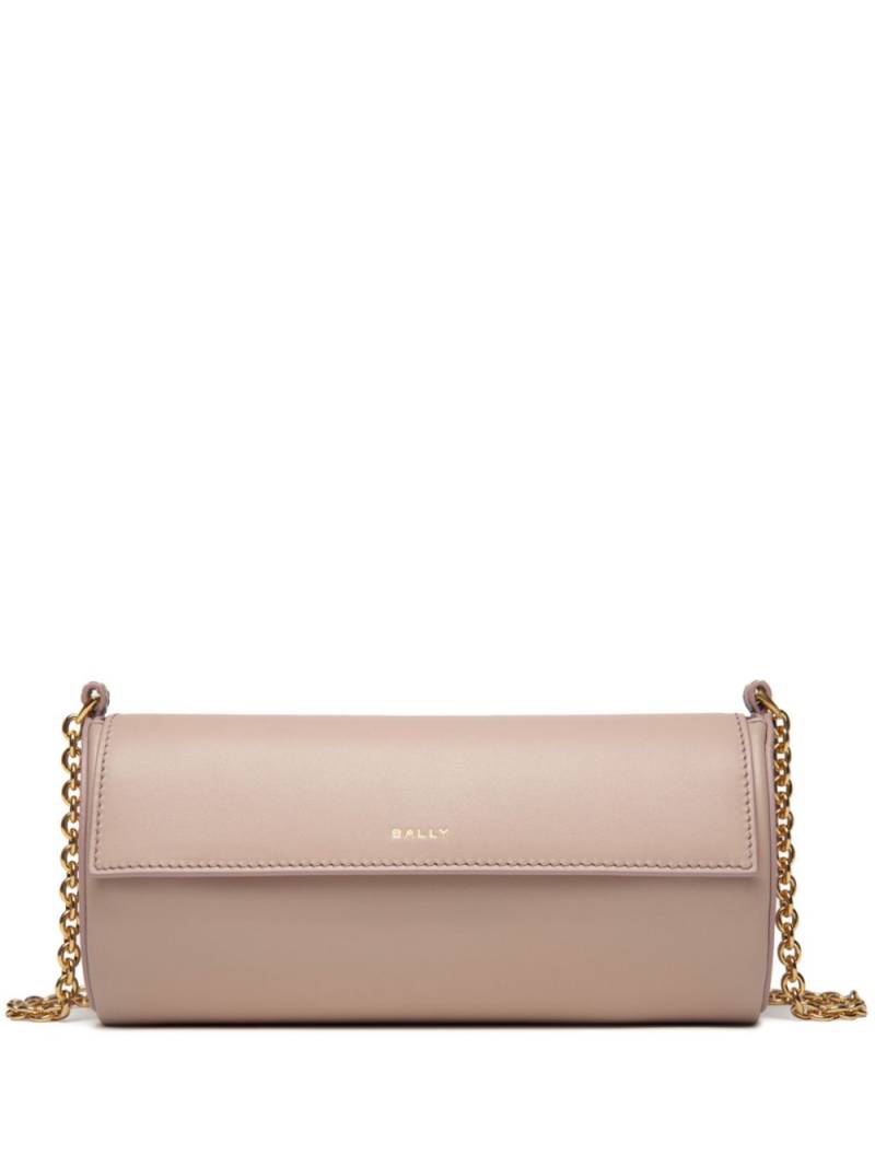 Bally logo-stamp leather crossbody bag - Neutrals von Bally