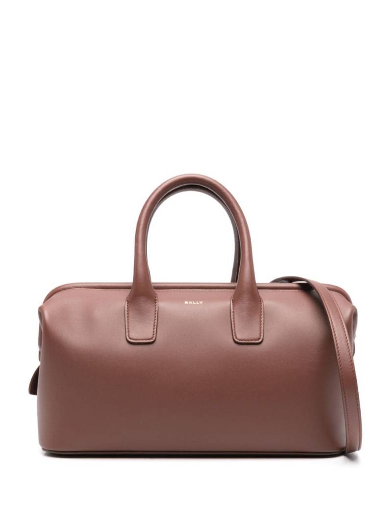 Bally logo-stamp leather tote bag - Brown von Bally