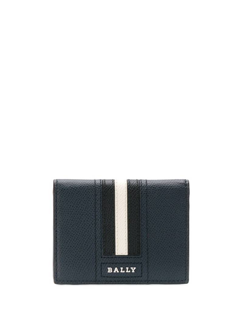 Bally logo stripe wallet - Blue von Bally