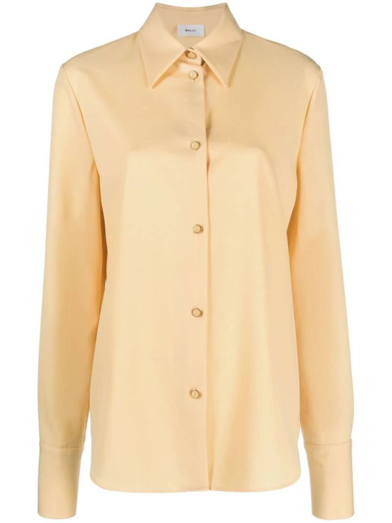 Bally long-sleeve piqué shirt - Neutrals von Bally