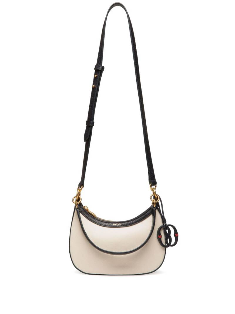 Bally mini cotton-leather cross bag - Neutrals von Bally