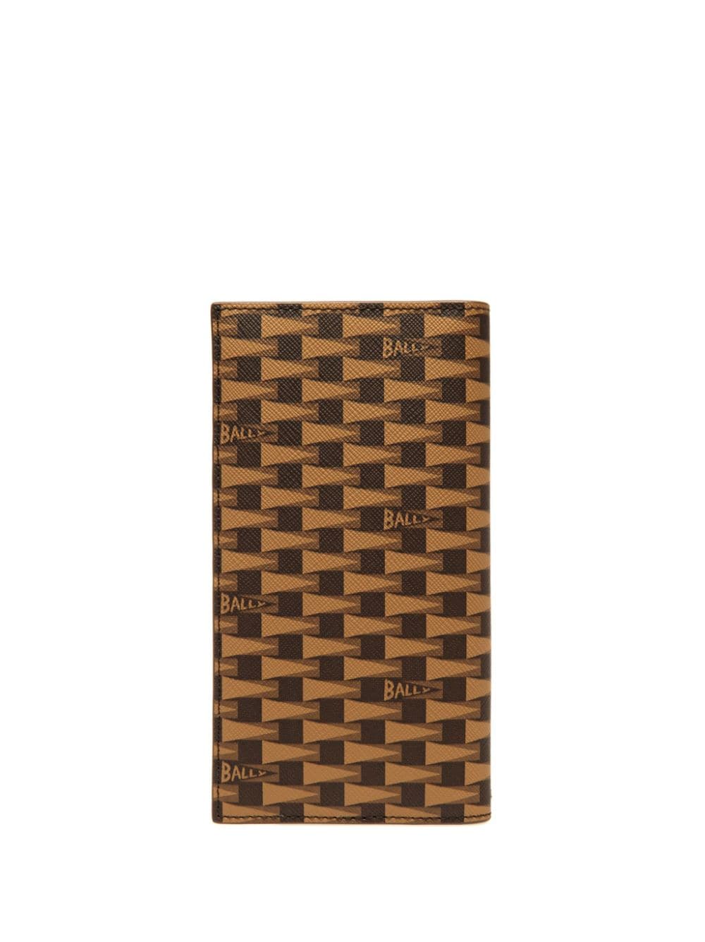 Bally monogram bi-fold wallet - Brown von Bally