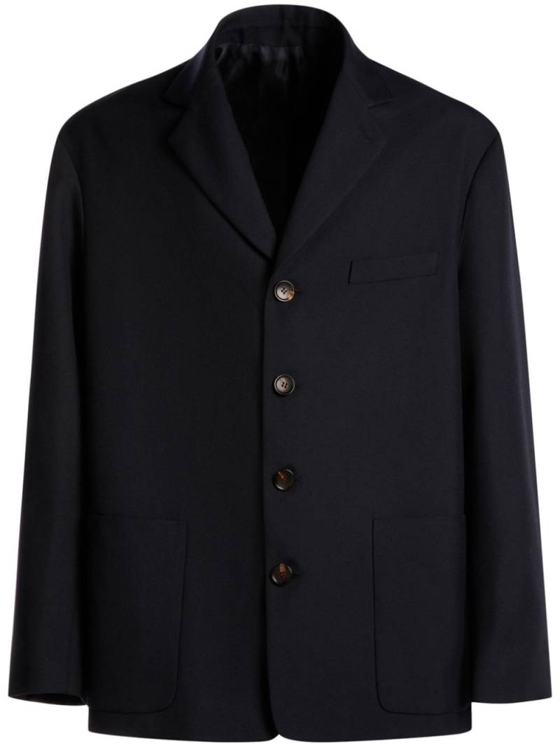 Bally notched-collar single-breasted blazer - Blue von Bally