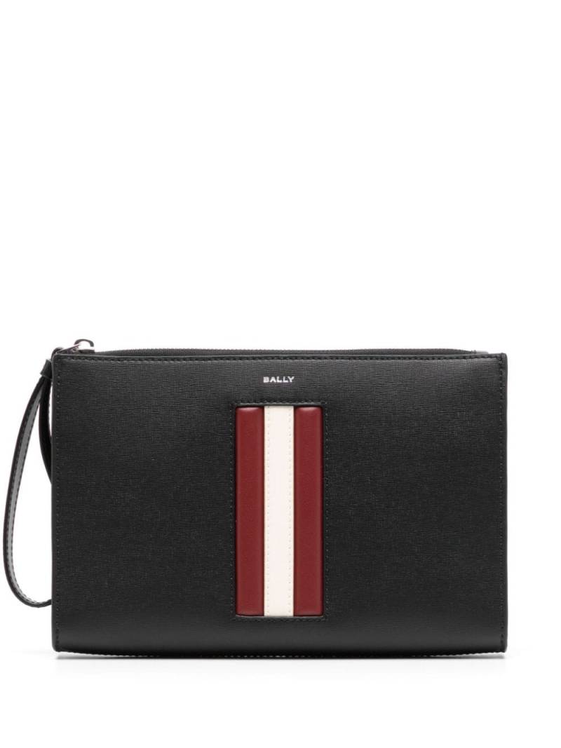 Bally panel-detail leather clutch bag - Black von Bally