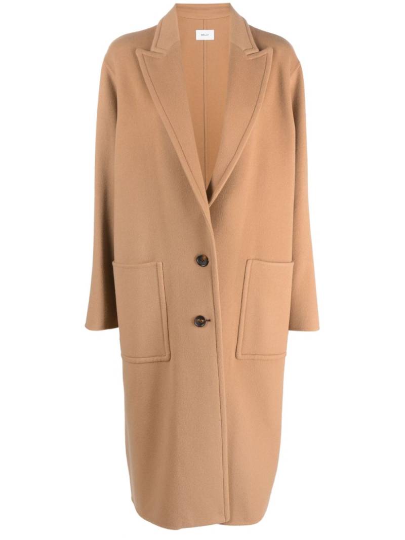 Bally peak-lapel single-breasted coat - Brown von Bally