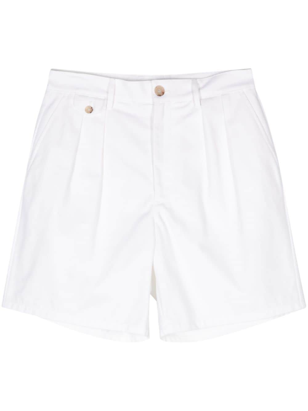 Bally pleat-detail cotton shorts - White von Bally