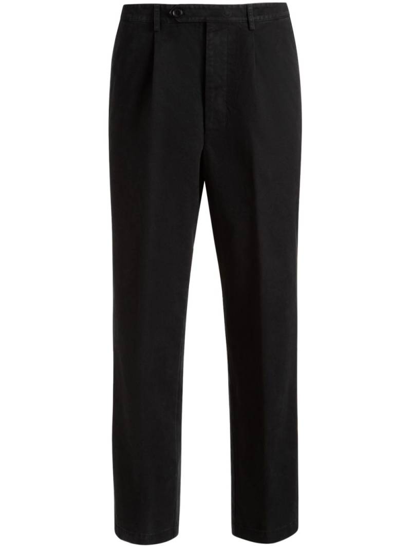 Bally pleated cotton chino trousers - Black von Bally