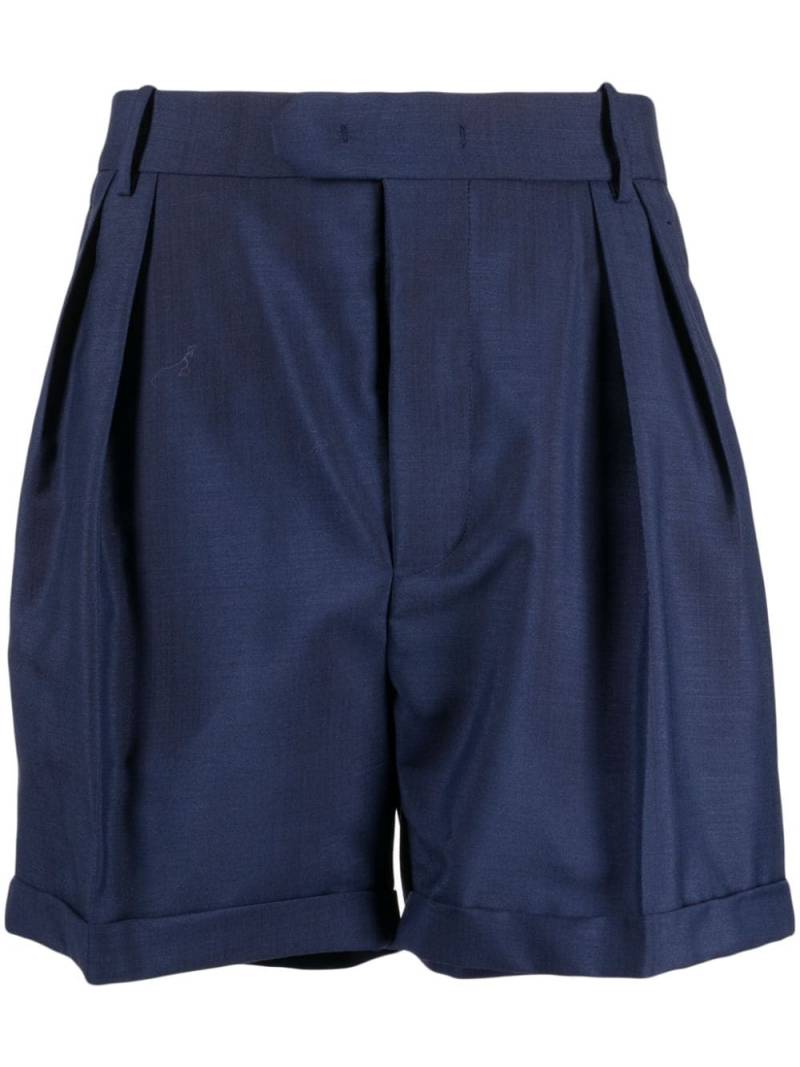 Bally pleated twill tailored shorts - Blue von Bally
