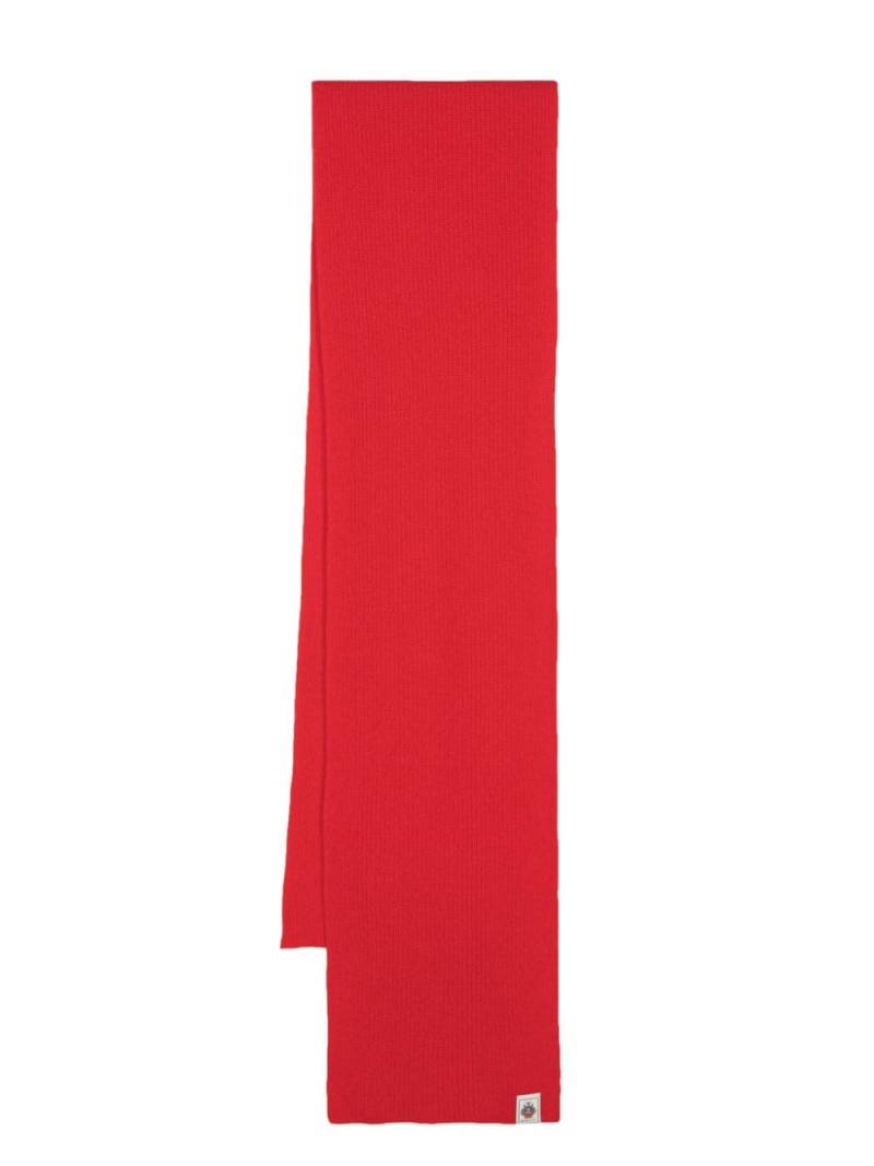 Bally ribbed-knit merino scarf - Red von Bally