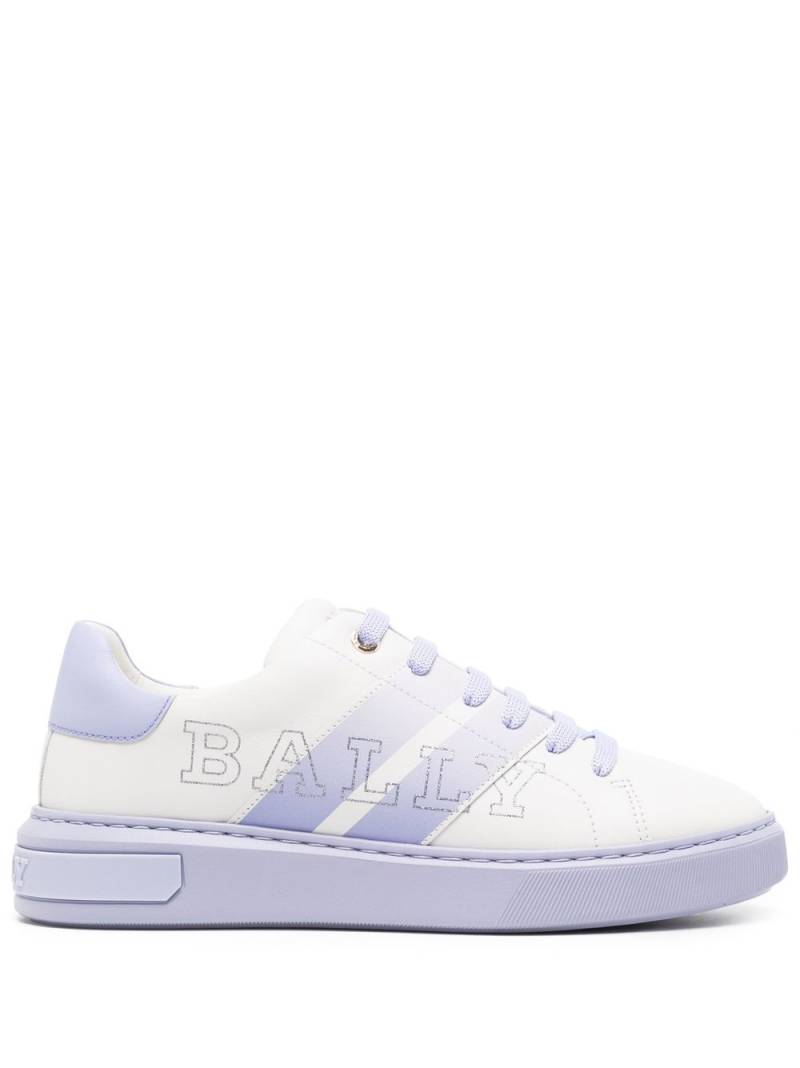 Bally side-stripe logo-print sneakers - White von Bally