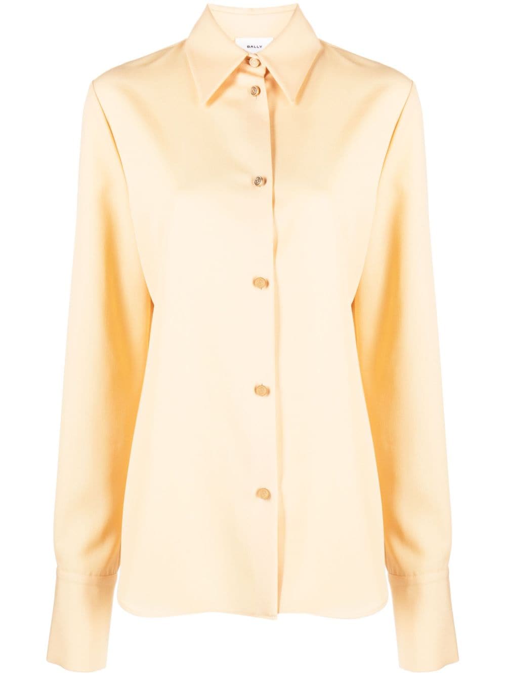 Bally straight-point collar twill-weave shirt - Yellow von Bally