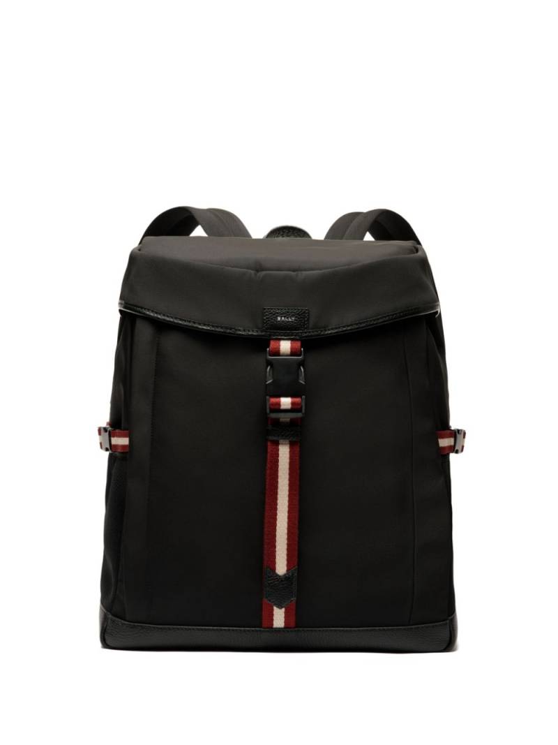 Bally stripe-detail buckled backpack - Black von Bally