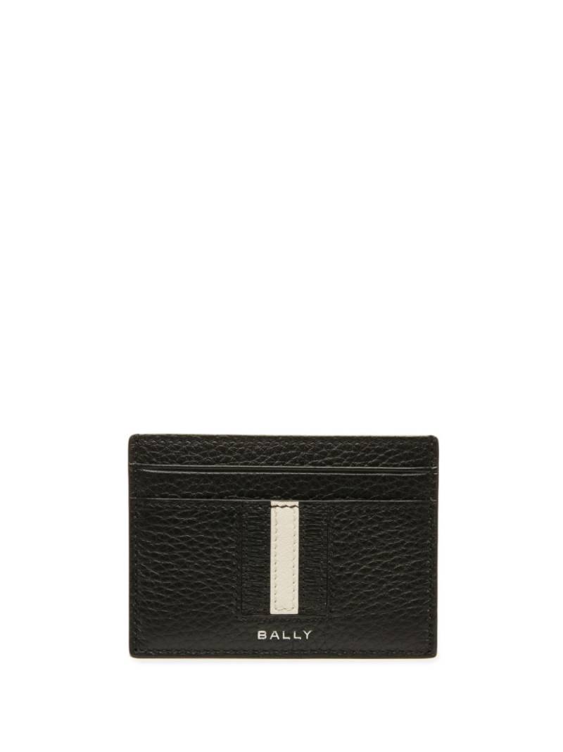 Bally striped-edge leather cardholder - Black von Bally