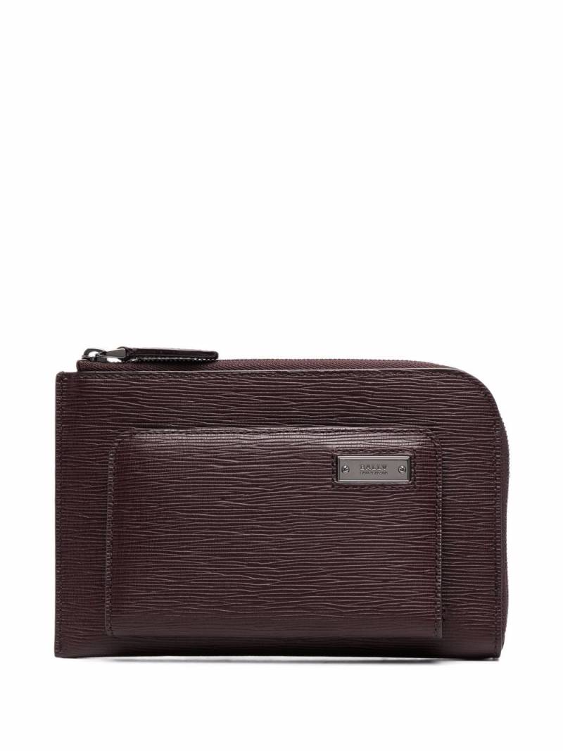 Bally textured leather wallet - Purple von Bally